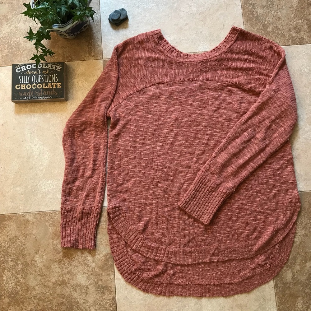 Pink Rose Soft Blush Sweater